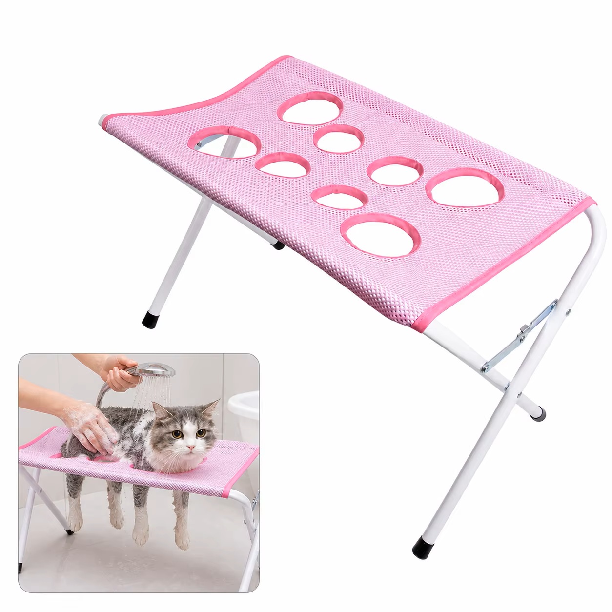 Pet Supplies Nail Trim - Soporte Plegable para Hamaca de Aseo
