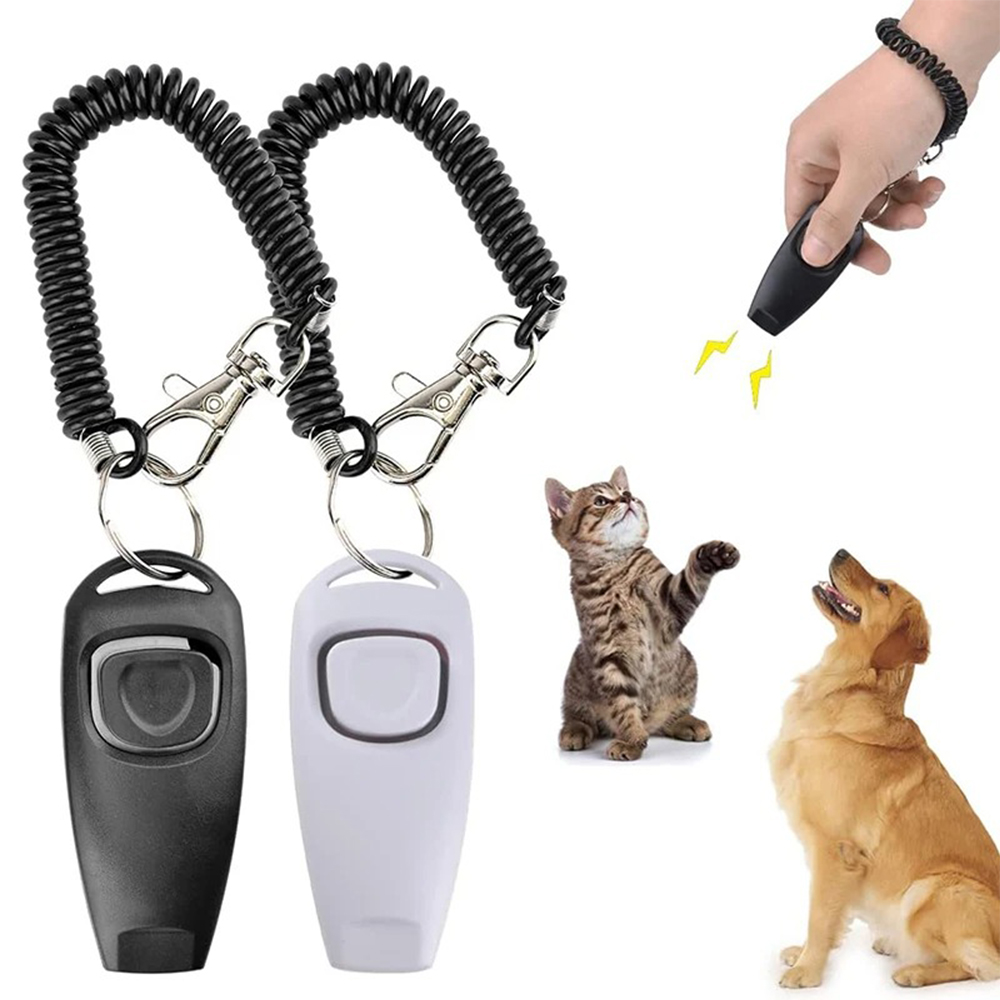 Training Clicker Dog - Silbato de entrenamiento 2 en 1