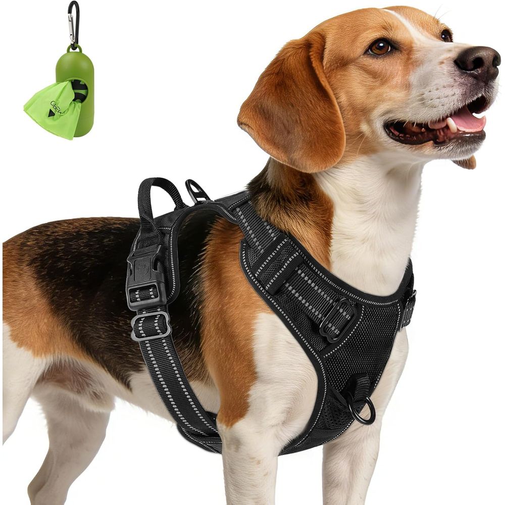 No Pull Dog Harness - Arnés Antitirones para Perro, Talla Mediana,