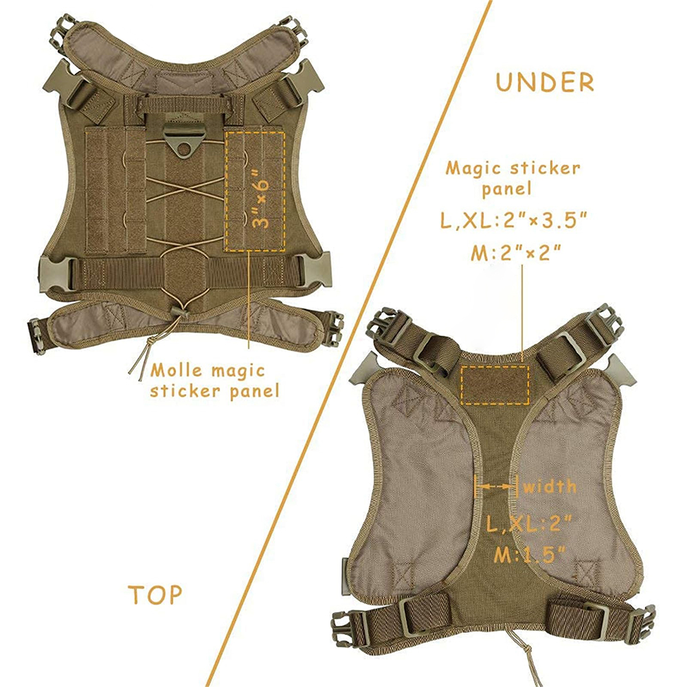 Arnés táctico para perros, arn - No Pull Dog Harness reseña y precio