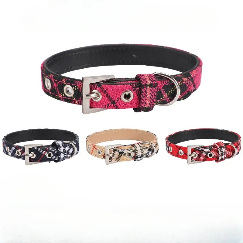 Collar a cuadros escoceses par - Pet Supplies Vending Machine reseña y precio