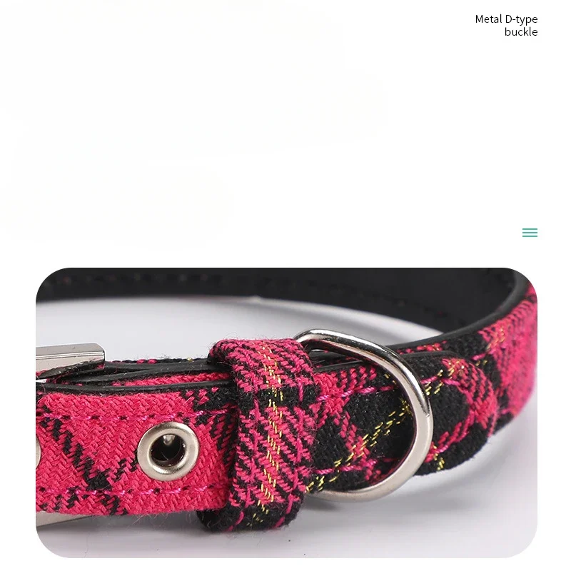 Collar a cuadros escoceses par - Pet Supplies Vending Machine reseña y precio