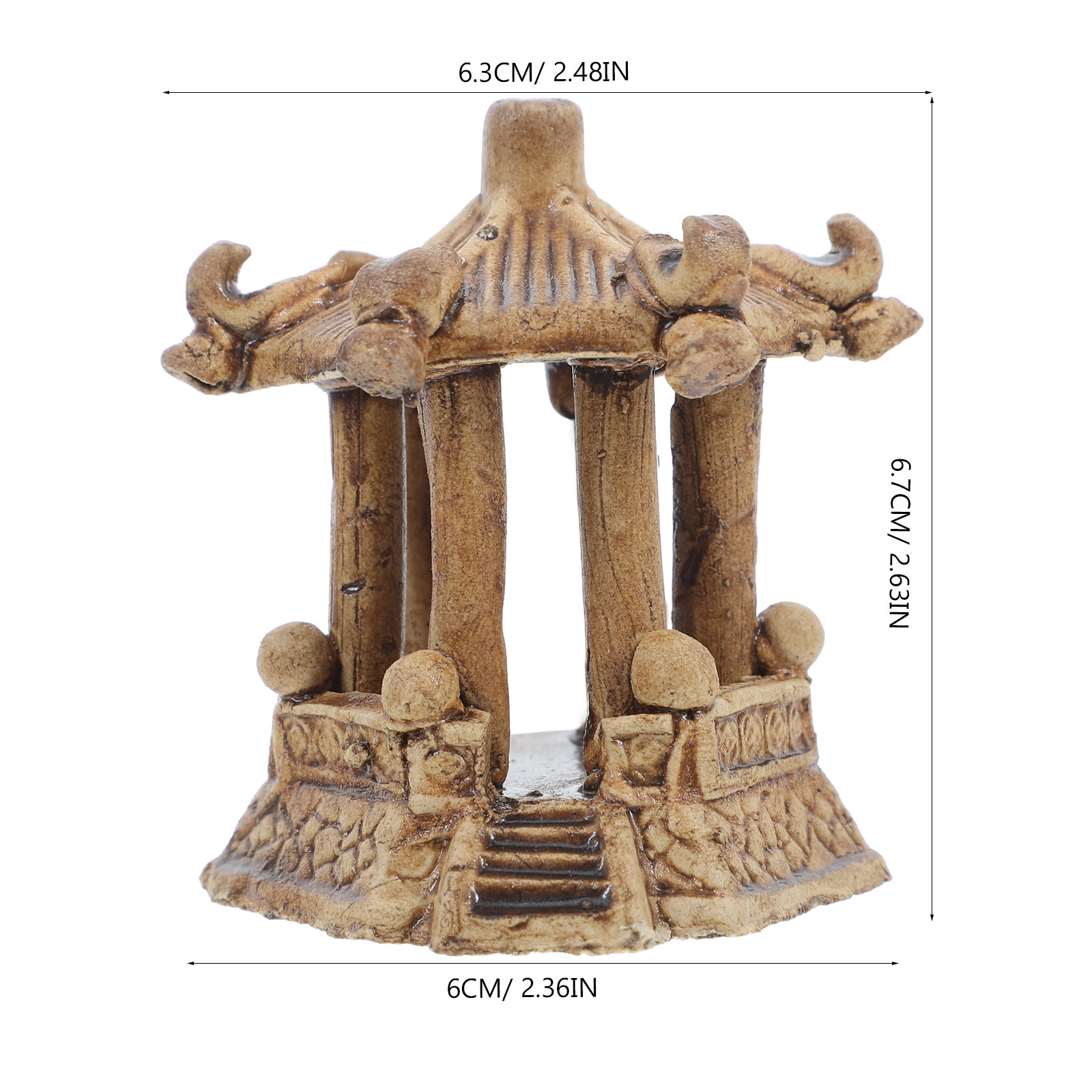 Pagoda Hexagonal de Cerámica e - Aquarium Fish Tank reseña y precio